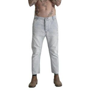 Man X One Teaspoon Mr. Brown Distressed Brando Jeans Sz 32L  32 Long  NWT